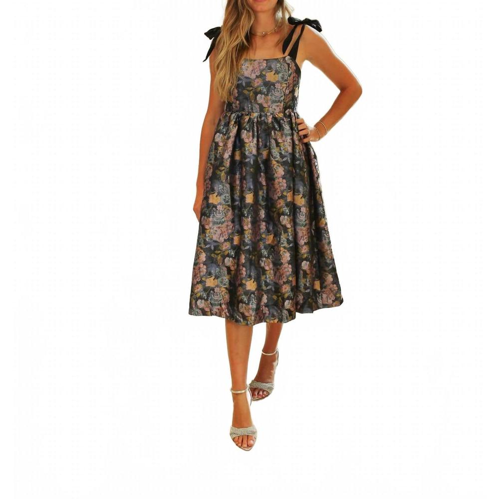 NEW AUREUM tied jacquard mini dress in multi